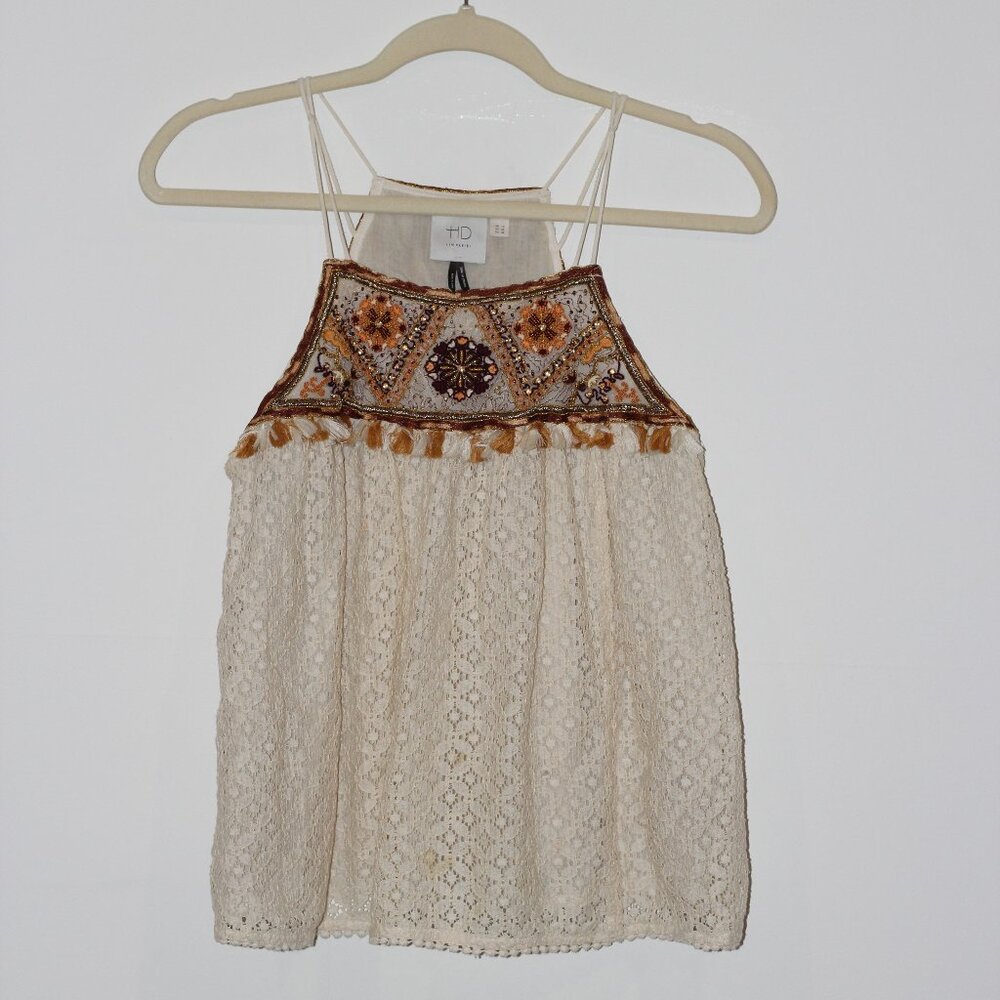 Bohemian, Beaded Tank Top
